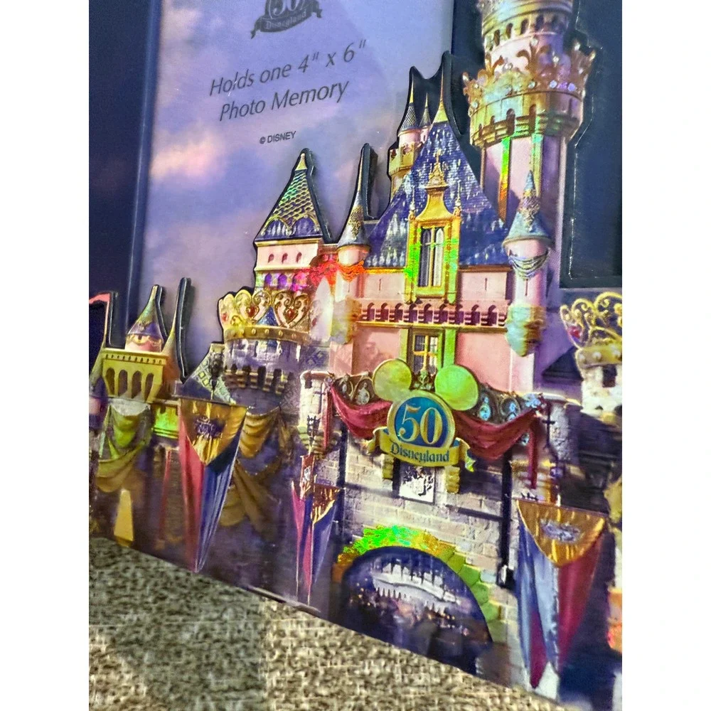 Disneyland photo frame 50 year celebration 4 x 6‎ photos Castle